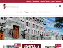 Tablet Screenshot of collegegarnier.qc.ca